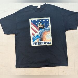 Unbranded Men's Black Graphic 'Freedom' T-Shirt